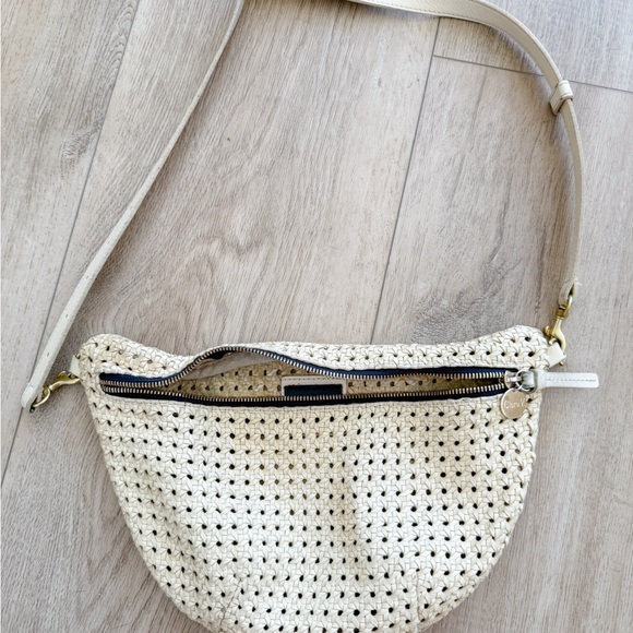Clare V Handbags - Clare V Cream Woven Crossbody Bag